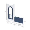 Ver imagem 2 de Janela com Grade de Proteção New Garden Casatema MadeiraOriginals Branco/Azul