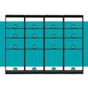 Ver mais imagens de Guarda-Roupas Closet Modulado Alasca 240cm 4 Peças com 12 Prateleiras Preto Touch Carraro