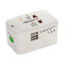 Ver imagem 4 de Adaptador de Tomada Universal com 2 Usb Viagem + 150 Países