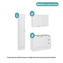 Ver imagem 5 de Cozinha Milla Vitta 7 Portas 3 Gavetas MDF 160cm Branco