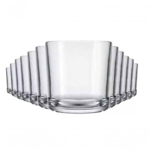 Jogo 6 Copos Vidro Bar Roks 265ml