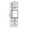 Ver imagem 5 de Torre Quente 4 Portas 1 Nicho para Forno Sevilha Branco/Carvalho