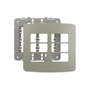 Ver imagem 1 de Placa com Suporte Margirius B3 Colors 4x4 para 6 Módulos Horizontais Pérola