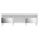 Ver imagem 6 de Rack TV 65" Retrô com Espelho 2 Portas Paris Multimóveis V3332 Branco
