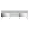 Rack TV 65" Retrô com Espelho 2 Portas Paris Multimóveis V3332 Branco - 6