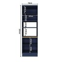 Ver imagem 5 de Torre Quente 4 Portas 1 Nicho para Forno Sevilha Azul/Carvalho