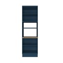 Ver imagem 7 de Torre Quente 4 Portas 1 Nicho para Forno Sevilha Azul/Carvalho