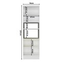 Ver imagem 5 de Torre Quente 4 Portas 1 Nicho para Forno Sevilha Branco/Cinza