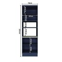 Ver imagem 5 de Torre Quente 4 Portas 1 Nicho para Forno Sevilha Azul/Cinza