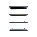 Ver imagem 1 de Kit 4 Prateleiras 100% MDF cor GRAFIT 30x10x1,5cm + Suporte de instalação