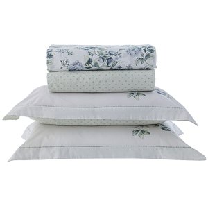 Jogo de Cama Casal 200 Fios Vida Bela Estampado - Kacyumara Cillia