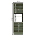 Ver imagem 5 de Torre Quente 4 Portas 1 Nicho para Forno Sevilha Verde/Cinza