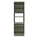 Ver imagem 7 de Torre Quente 4 Portas 1 Nicho para Forno Sevilha Verde/Cinza
