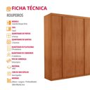 Ver imagem 7 de Guarda Roupa Casal Ortiz Mdf com 6 Portas 2 Gavetas Moderna Mobília