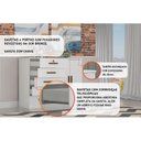 Ver imagem 2 de Cômoda de Quarto Space c/ 2 Portas e 5 Gavetas Branco - Novo Horizonte