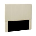 Ver imagem 1 de Cabeceira Anya Queen Fixação no Box Estrutura Mdf Mdp Estofada Veludo Creme Loja Sheep