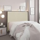 Ver imagem 4 de Cabeceira Anya Queen Fixação no Box Estrutura Mdf Mdp Estofada Veludo Creme Loja Sheep