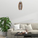 Ver imagem 2 de Luminária Teto tipo Pendente ESPINHOS MDF - Completa - Cor: Marrom