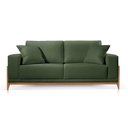 Ver imagem 2 de Sofá Paris 2 Lugares Veludo Verde 1,90m Confortável Sala de Estar