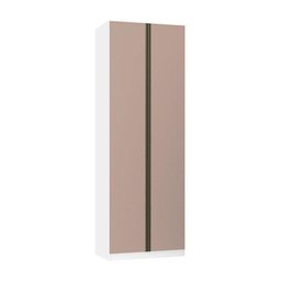 Guarda Roupa 2 Portas 2 Cabideiros 80cm Branco Com Connect - 1 Guarda Roupa 2 Portas 2 Cabideiros 80cm Branco Com Connect - 1