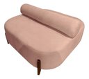 Ver imagem 2 de Poltrona Organica Ilha Bouclé p/ Closet e Consultório:Rose/Liso