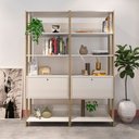 Ver imagem 1 de Conjunto Sala de Estar: 2 Estantes Match 4234