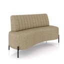 Ver imagem 5 de Sofá Living Decorativo 2 Lugares 1,60m Katara Pés de Ferro Linho Bege G33 - Gran Belo