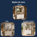 Ver imagem 6 de Conjunto Nature 110cm Estilare CNJ4036 Carvalho/Branco