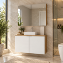 Ver imagem 1 de Conjunto Nature 110cm Estilare CNJ4036 Carvalho/Branco