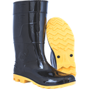 Ver imagem 1 de Bota Pvc Cano Médio Preta e Amarela Número 40 - Pa16307cf - Kadesh Bota Pvc Preta/am Cano Medio N.40