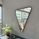 Ver imagem 4 de Espelho Triangular 78x62cm com Suporte para Decorar Sala, Quarto, Banheiro, Camarim