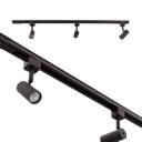 Ver imagem 1 de Trilho Eletrificado 1M + 3 Spot Preto Alumínio + 3 LED Mr11 Bq St2289