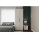 Ver imagem 3 de Guarda-roupa Modular 2p com Nichos 1012 Carvalho
