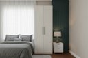 Ver imagem 3 de Guarda-roupa Modular 2p com Nichos 1012 Carvalho