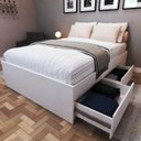 Ver imagem 7 de Cama de Casal Mista 193cm X 144cm X 45cm Branco
