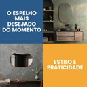 Ver imagem 7 de Espelho Decorativo Oval 50x80cm de Parede para Sala Banheiro Hall