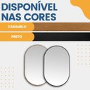 Ver imagem 5 de Espelho Decorativo Oval 50x80cm de Parede para Sala Banheiro Hall