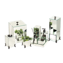 Ver imagem 1 de KIT LAVABO BANHEIRO LUXO VIDRO 9 PEÇAS: ESPELHO PRETO
