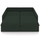 Ver imagem 3 de Sofá Cama Retrátil para Sala de Estar 234cm Una K01 Veludo Verde Musgo - Lyam Decor