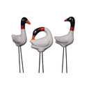 Ver imagem 1 de Trio de Tuiuiu em Cerâmica Pequeno Decoração Vaso e Jardim