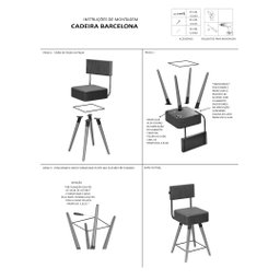 Kit 4 Cadeiras Banqueta Barcelona Couro Verde Gourmet Cozinha Pés Madeira Mz Decor - 4