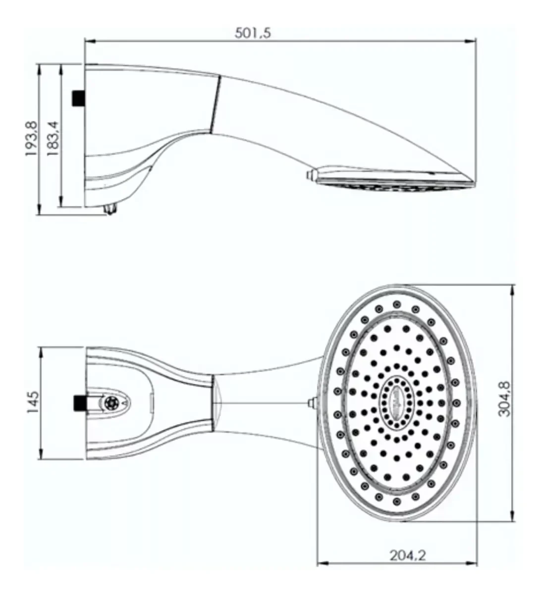 Ducha Eletrônica Optima Turbo Zagonel 7700w 220v - 2