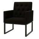 Ver imagem 6 de Kit 2 Poltronas para Recepção Thais com Base de Ferro Preto Resistente Preto