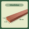 30 Ripas Sarrafos Eucalipto 1x2x50cm Aplainado Artesanato - 4