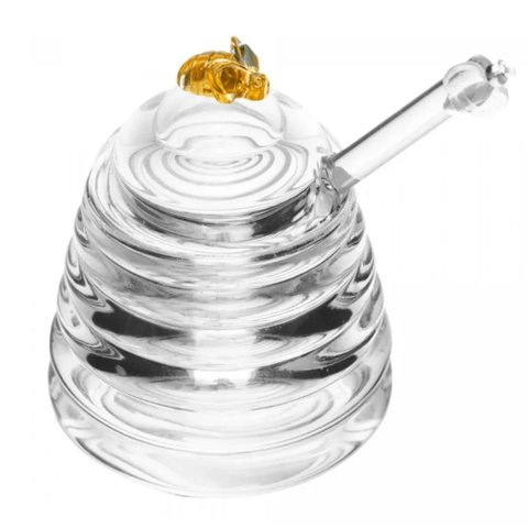 Meleira Porta Mel Little Bee Lyor de Cristal Ecológico 140ml