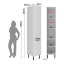 Ver imagem 4 de Armário de Cozinha Paneleiro em Mdf com 2 Portas 40cm Multimóveis Cr20440 Branco