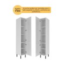 Ver imagem 3 de Armário de Cozinha Paneleiro em Mdf com 2 Portas 40cm Multimóveis Cr20440 Branco