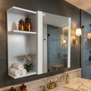 Ver imagem 1 de Armário para Banheiro 1 Porta com Espelho Branco