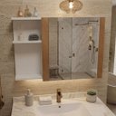 Ver imagem 7 de Armário para Banheiro 1 Porta com Espelho Branco