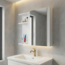 Ver imagem 3 de Armário para Banheiro 1 Porta com Espelho Branco